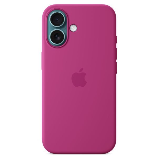Apple Silicone Backcover MagSafe Apple iPhone 16 - Fuchsia
