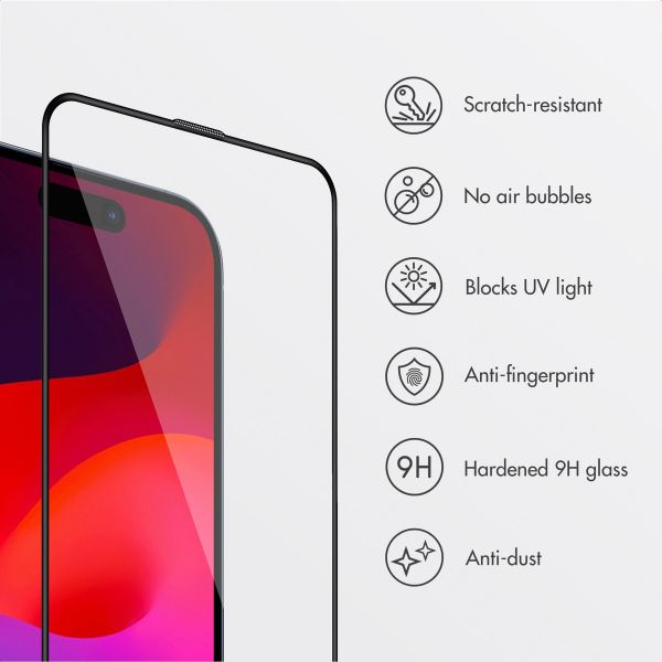 Accezz Tempered Glass Screen Protector + Applicator Apple iPhone 17 Pro