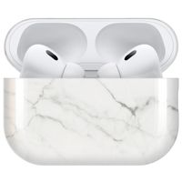 imoshion Design Hardcover Case AirPods Pro 2 - White Marble