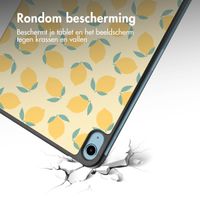 imoshion Design Trifold Bookcase Apple iPad 11 (2025) 11 inch A16 / iPad 10 (2022) 10.9 inch - Citrus Dream