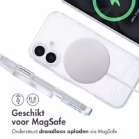 imoshion MagSafe Backcover met afneembaar koord Apple iPhone 16 - Transparant