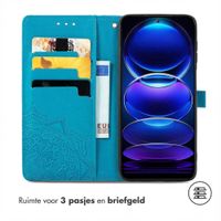 imoshion Mandala Bookcase Xiaomi Redmi Note 12 Pro Plus - Turquoise