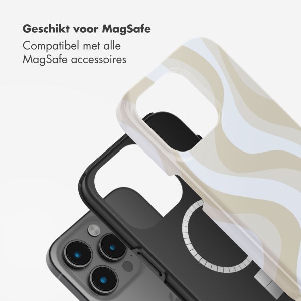 Selencia Vivid Backcover met MagSafe Apple iPhone 15 Pro Max - Desert Waves Beige