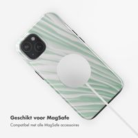 Selencia Vivid Tough Backcover met MagSafe iPhone 15 - Nature Grayed Jade