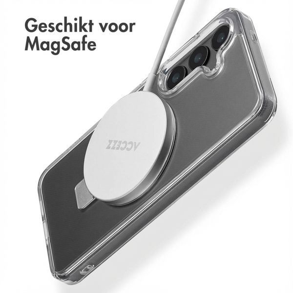 Accezz Ring Stand Backcover met MagSafe Samsung Galaxy S24 - Transparant