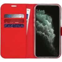 Accezz Wallet Softcase Bookcase iPhone 12 Pro Max - Rood