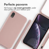 imoshion Siliconen hoesje met koord Apple iPhone Xr - Sand Pink