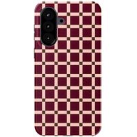 Selencia Vivid Backcover Samsung Galaxy A57 (5G) - Check This Burgundy