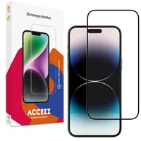 Accezz Gehard Glas Full Cover Screenprotector iPhone 14 Pro / 15 / 16