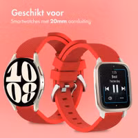 imoshion Flexibel Siliconen bandje Samsung Galaxy Watch 7 40/44 mm - Rood