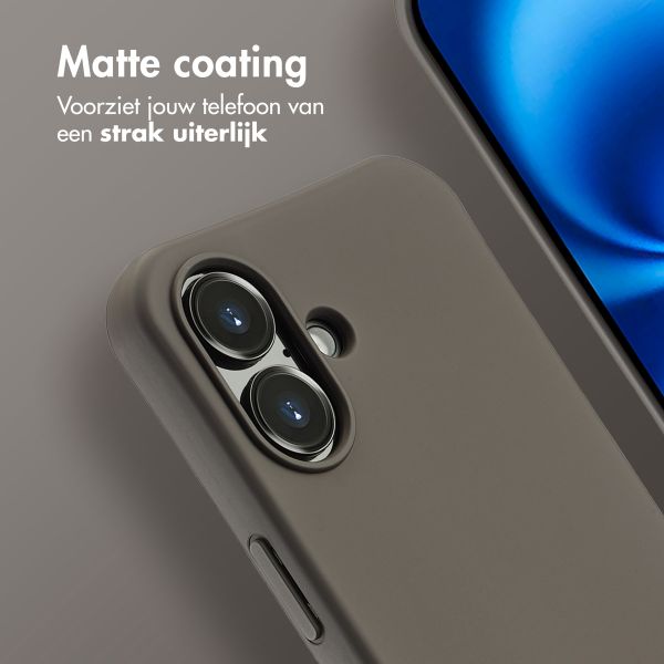 imoshion Color Backcover met afneembaar koord MagSafe Apple iPhone 16 - Black Coffee