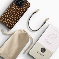 Selencia Nova Real Leather Back Cover with Card Holder Apple iPhone 14 Pro - Fawn Chic