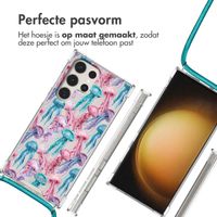 imoshion Design hoesje met koord Samsung Galaxy S23 Ultra - Jellyfish Watercolor