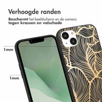 imoshion Design hoesje iPhone 14 Plus - Bladeren / Zwart