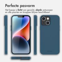 Accezz Leather Backcover met MagSafe Apple iPhone 14 Plus - Donkerblauw