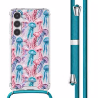 imoshion Design hoesje met koord Samsung Galaxy S24 - Jellyfish Watercolor