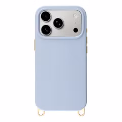 Selencia Rivièra MagSafe Backcover met afneembare haakjes Apple iPhone 17 Pro - Powder Blue