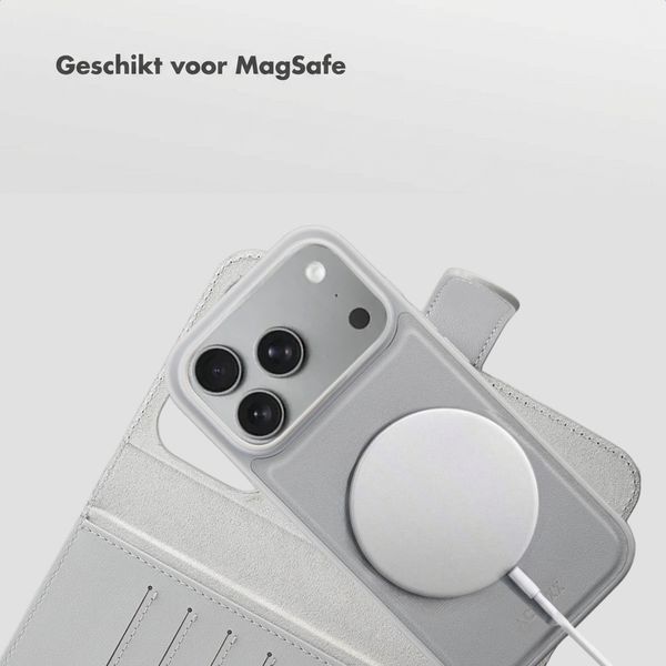 Accezz Edge Uitneembare Bookcase met MagSafe Apple iPhone 18 Pro / 17 Pro - Grijs