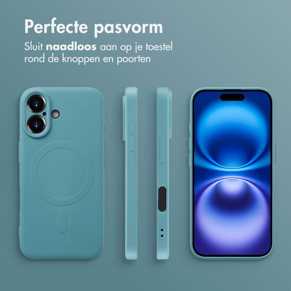 imoshion Color Backcover met MagSafe Apple iPhone 16 - Smoke Green