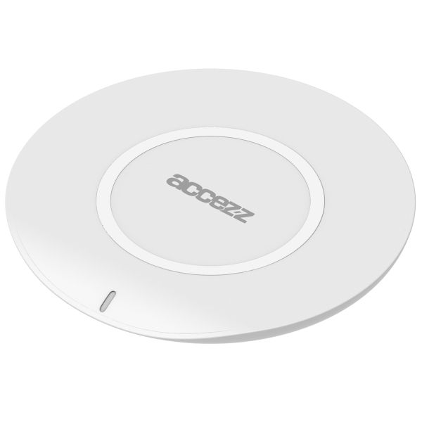 Accezz Qi Soft Touch Wireless Charger iPhone 13 Pro Max - Draadloze oplader - 10 Watt - Wit