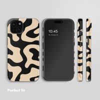 Selencia Vivid Back Cover with MagSafe Apple iPhone 15 - Art Wave Black