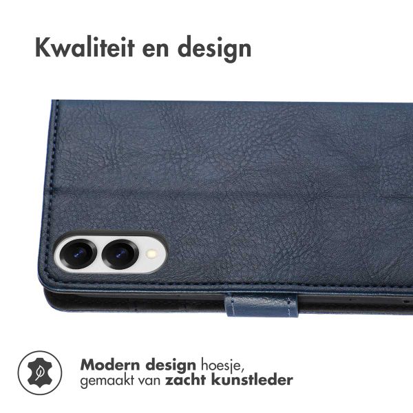 imoshion Luxe Bookcase Samsung Galaxy S25 Edge - Donkerblauw