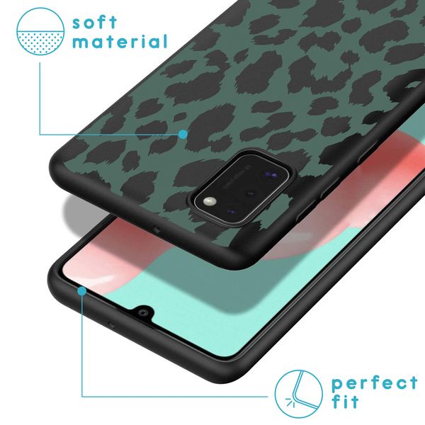 imoshion Design hoesje Samsung Galaxy A41 - Green Leopard
