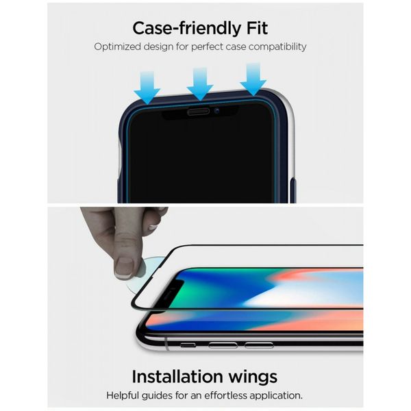 Spigen GLAStR Screenprotector iPhone 11 / Xr - Zwart