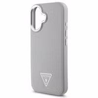 Guess Grained Triangle Case MagSafe Apple iPhone 16 - Beige