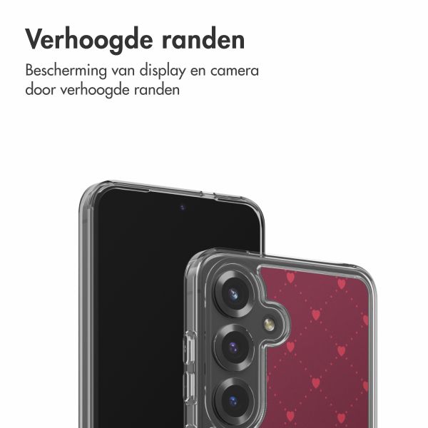 imoshion Design hoesje Samsung Galaxy S25 - Crush Check Coral Dust