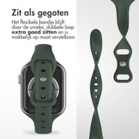 imoshion Slim siliconen bandje Apple Watch Series 1 t/m 9 / SE (38/40/41 mm) | Series 10 / 11 (42 mm) - Olive Green