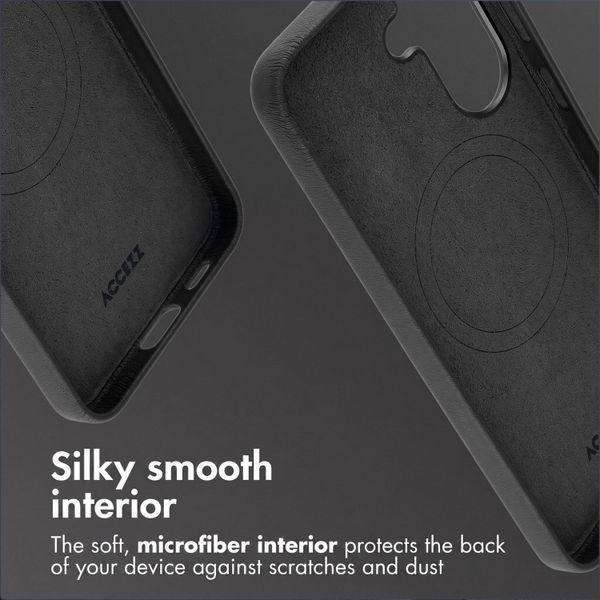 Accezz Leather Case with MagSafe Samsung Galaxy A57 (5G) - Onyx Black