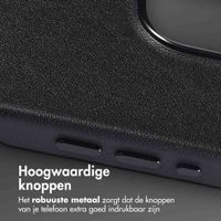 Accezz MagSafe Leather Backcover Apple iPhone 15 Pro Max - Onyx Black