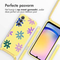 imoshion Siliconen design hoesje met koord Samsung Galaxy A25 (5G) - Yellow Flower Distance