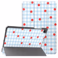 imoshion Design Trifold Bookcase Samsung Galaxy Tab A11 Plus / A9 Plus - Cherry Check