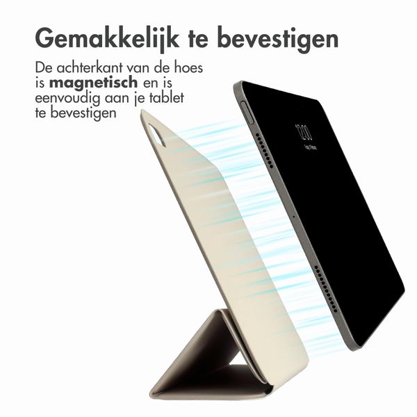 imoshion Magnetic Bookcase Apple iPad Air 11 inch (2026) M4 / (2025) M3 / (2024) M2 / Air 5 (2022) / Air 4 (2020) - Beige