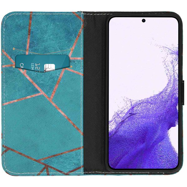 imoshion Design Softcase Bookcase Samsung Galaxy S23 - Blue Graphic