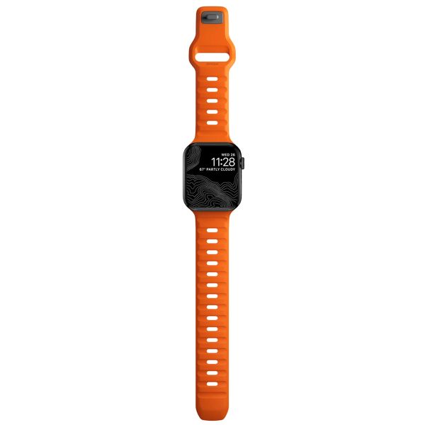 Nomad Sport band FKM Apple Watch Series 1 t/m 9 / SE (38/40/41 mm) | Series 10 / 11 (42 mm) - Ultra Orange