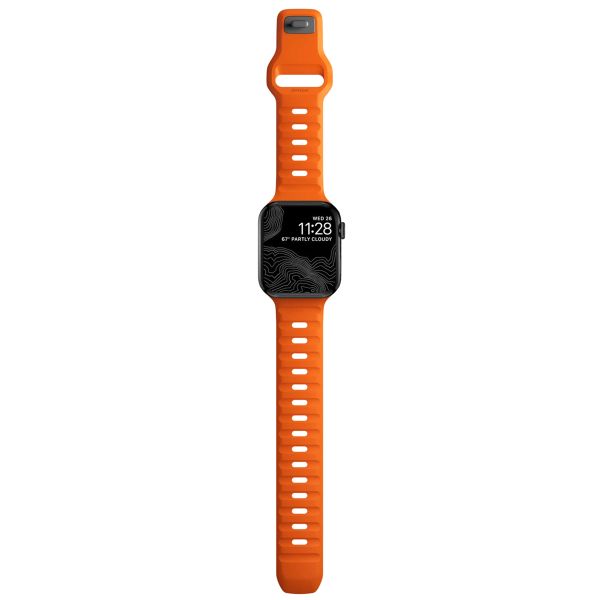 Nomad Sport band FKM Apple Watch Series 1 t/m 9 / SE (38/40/41 mm) | Series 10 (42 mm) - Ultra Orange