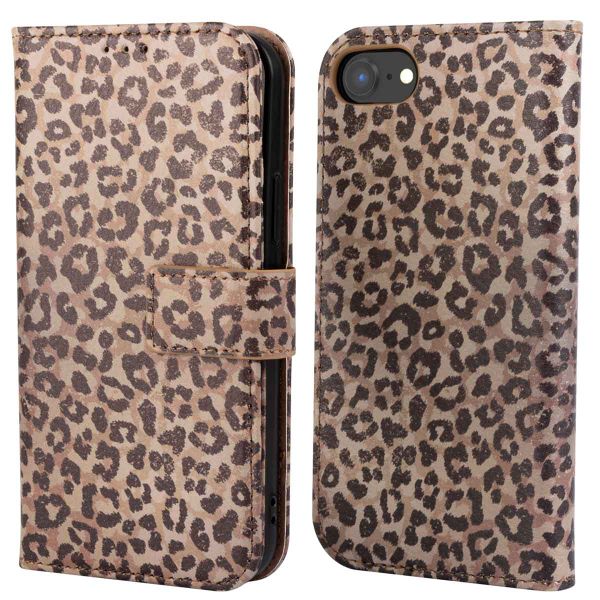 imoshion Design Bookcase iPhone SE (2022 / 2020) / 8 / 7 / 6(s) - Leopard Mood