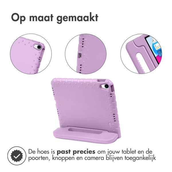 imoshion Kidsproof Backcover met handvat iPad 11 (2025) 11 inch / iPad 10 (2022) 10.9 inch - Lila