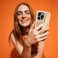 Callbuddy Hoesje met Strap Apple iPhone 16 Pro Max - Sand Glow