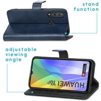 imoshion Luxe Bookcase Huawei Y6p - Donkerblauw