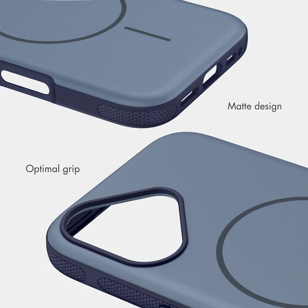 imoshion Colour Back Cover with Thin MagSafe Ring Apple iPhone 16 - Dark Blue