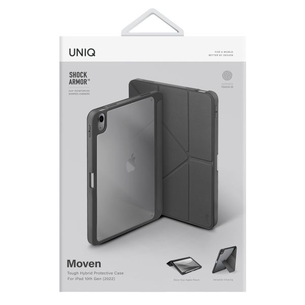 Uniq Moven Case Apple iPad 11 (2025) 11 inch A16 / iPad 10 (2022) 10.9 inch - Charcoal