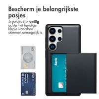 imoshion Backcover met pasjeshouder Samsung Galaxy S25 Ultra - Zwart