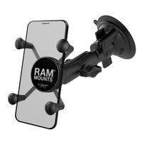 RAM Mounts X-Grip® Twist-lock telefoonhouder auto - Universeel - Klein - Zwart