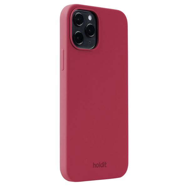 Holdit Silicone Case Apple iPhone 12 (Pro) - Red Velvet