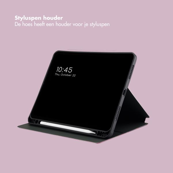 Selencia Vivid tablethoes Apple iPad Air 11 inch (2025) M3 / (2024) M2 / Air 5 (2022) / Air 4 (2020) - Marble Plum