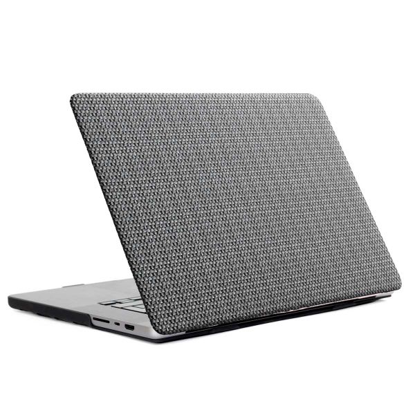 Selencia Geweven Cover Apple MacBook Air 13 inch (2022 / 2024 M3 chip / 2025 M4 chip) - Grijs